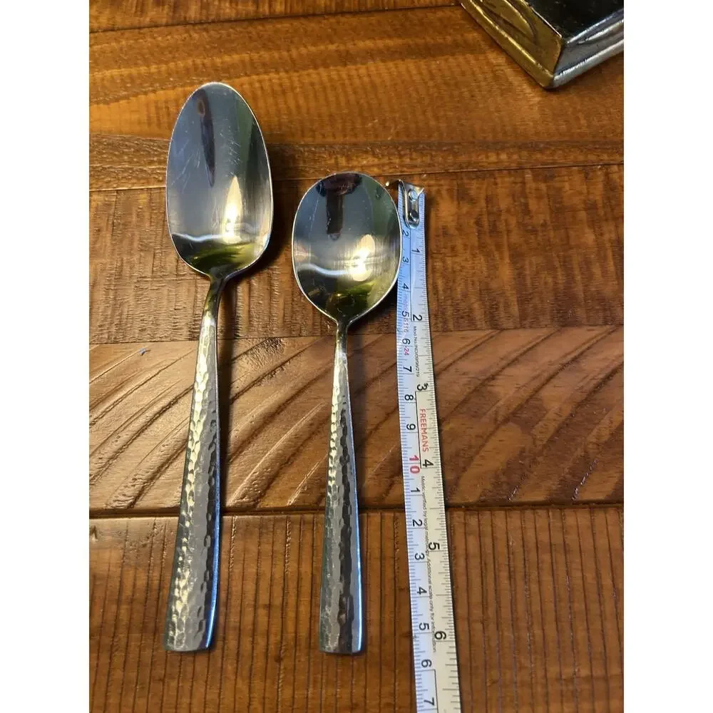 Wallace Continental Hammered Handle‎ Dinner & Soup Spoon 18/10 Stainless Steel